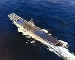 USS Wasp (Essex-class) underway off Trinidad, 22 Feb 1944, photo 1 of 2