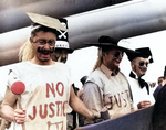 Equator crossing ceremonies on West Virginia, 4 Oct 1944