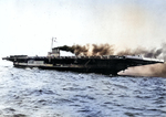 USS Wolverine during trials on Lake Erie, 9 Aug 1942, photo 1 of 2; photo taken by the Buffalo, New York police department