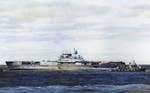 Destroyers Benham, Russell, Balch, and Anderson stood by as Yorktown was abandoned, afternoon of 4 Jun 1942, photo 2 of 2