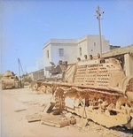 Dismantled French AMC 35 S medium tank, Porto Farina, Tunisia, May 1943; two more AMC 35 S tanks and a Valentine Mk III tank in background