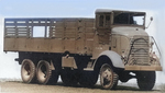 GMC AFKWX 2 1/2-ton 6x6 transport truck, a predecessor to and cab-over version of the CCKW, date unknown