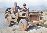 Willys MA jeep at the Desert Training Center, Indio, California, United States, Jun 1942