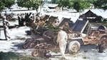 Jeeps of US Army 1st Filipino Infantry Regiment, date unknown