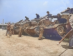 US troops training with M2 light tanks, Fort Knox, Kentucky, United States, Jun 1942