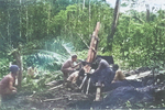 105mm Howitzer M2A1 crew of US 152nd Field Artillery Battalion on New Georgia, Solomon Islands, 1943