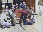 37 mm Gun M3 and its crew, Fort Benning, Georgia, United States, Apr 1942