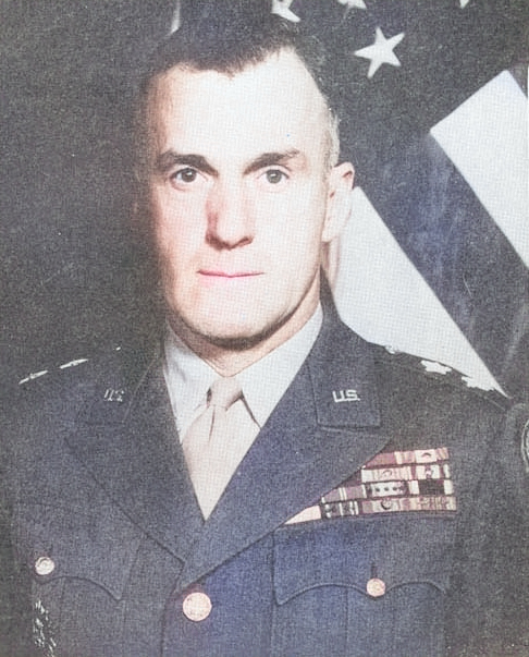Portrait of Major General Edward Brooks, 1940s [Colorized by WW2DB]