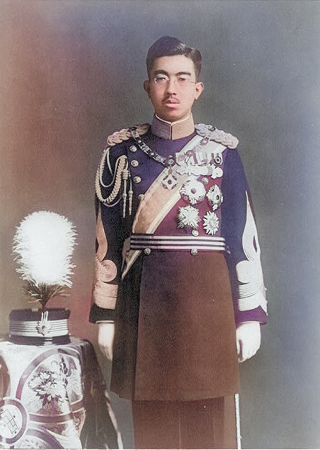 Emperor Showa (Hirohito) in dress uniform, 1935 [Colorized by WW2DB]