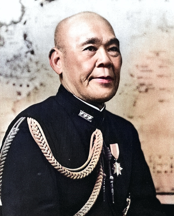Portrait of Nagano, date unknown [Colorized by WW2DB]