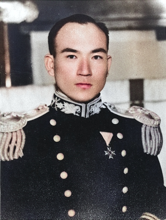 Portrait of Tomonaga, circa early 1940s [Colorized by WW2DB]