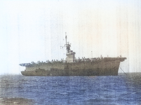 USS Coral Sea, Sep 1943 [Colorized by WW2DB]