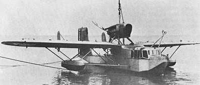 French 130 flying boat in water, circa 1930s