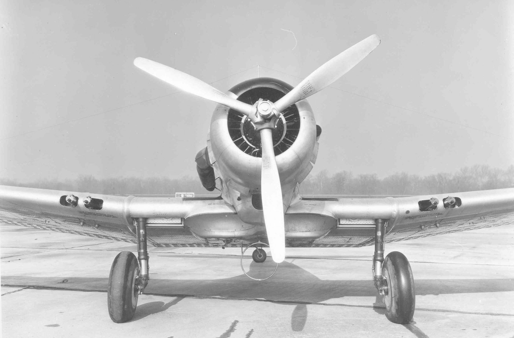 A-17A aircraft at rest, date unknown