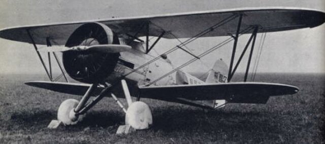 A2N1 biplane at rest, 1930s