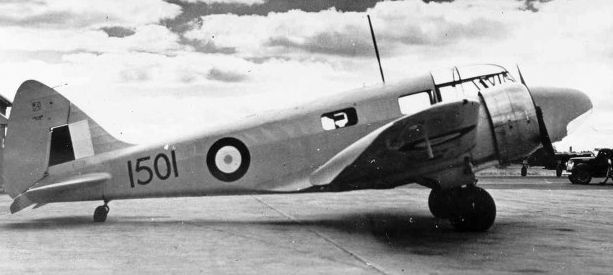 Canadian AS.10 Oxford aircraft at rest, circa 1939-1944