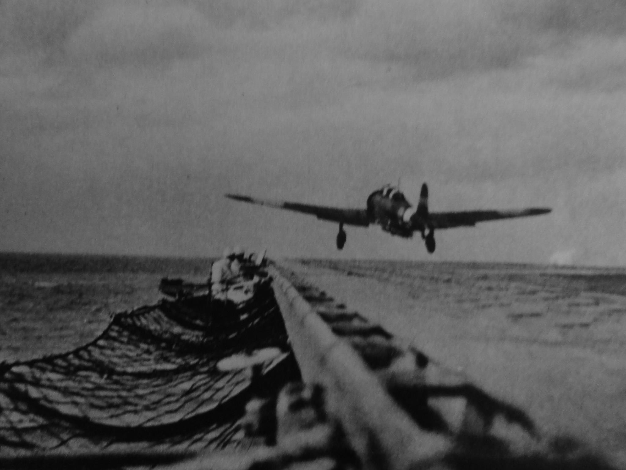 B5N aircraft taking off from a carrier, 1941-1942