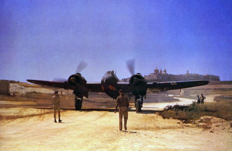 Beaufighter Mk VIF aircraft of No. 272 Squadron RAF Coastal Command at Takali airfield, Malta, 27 Jun 1943