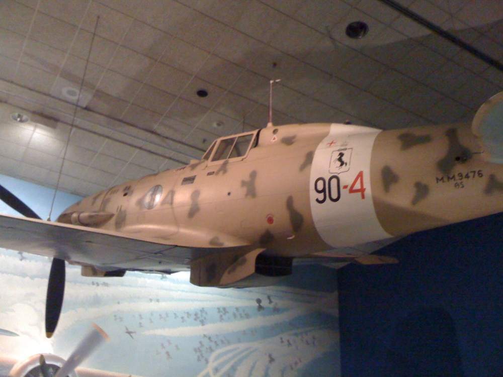 Italian C.202 Folgore fighter on display at Smithsonian National Air and Space Museum, Washington DC, United States, 26 Dec 2011, photo 1 of 2