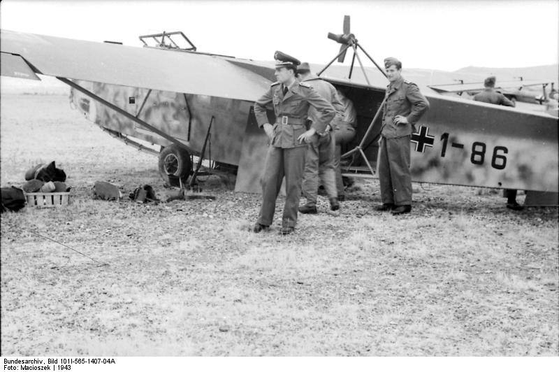 German DFS 230 glider, Sicily, Italy, 1943, photo 1 of 2