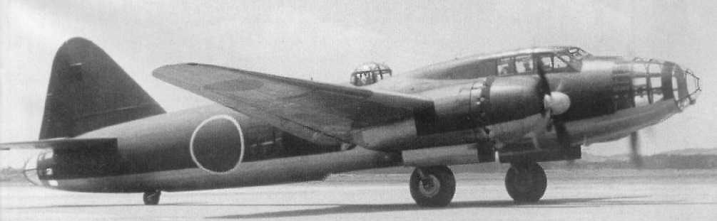 G4M bomber at rest at an airfield, date unknown