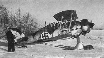 Gladiator fighter of Flying Regiment 19 'Swedish Voluntary Air Force' of the Finnish Air Force, Finland, circa 1940s