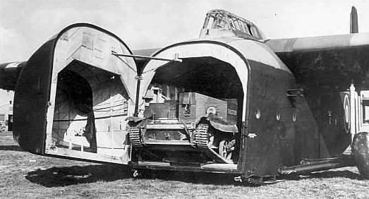 Hamilcar glider loaded with an Universal Carrier, date unknown