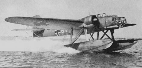 He 115 aircraft taxiing on water, date unknown