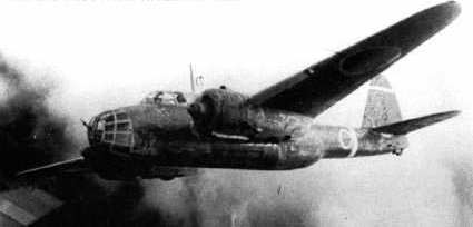 Ki-48 aircraft in flight, circa 1940s