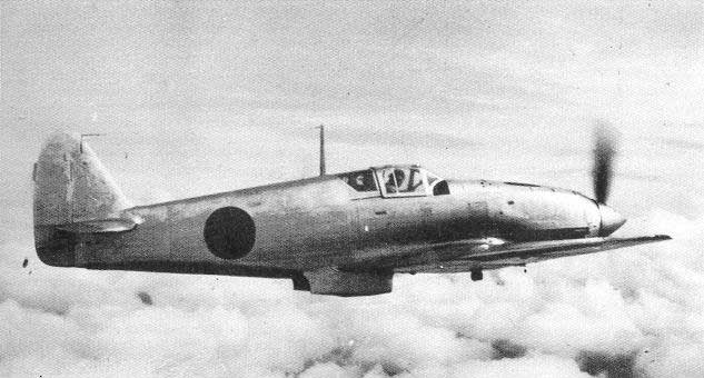 Ki-61 aircraft in flight, circa 1940s