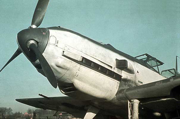 Close up of a Bf 109's nose, date unknown