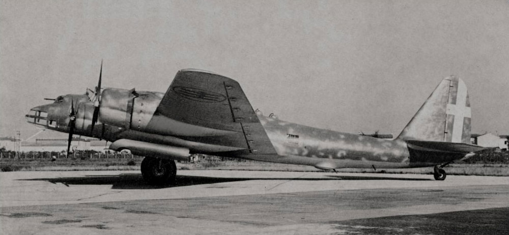 P.108 bomber resting at an airfield, date unknown