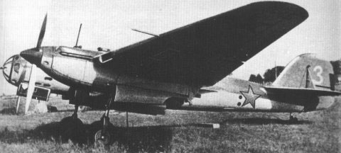 Ar-2 variant of the SB-2 bomber, post-1941