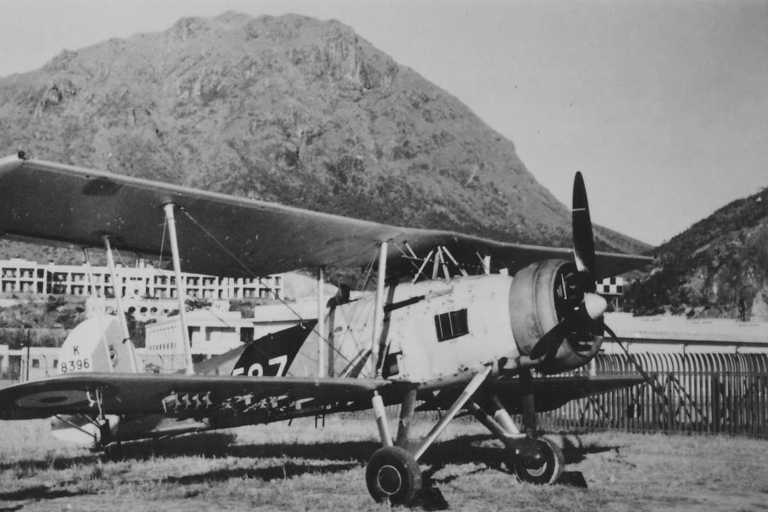Swordfish aircraft at Kai Tak Airport, Hong Kong, 1938