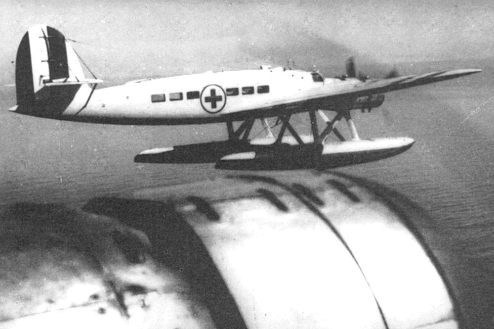 Two Z.506B Airone aircraft in flight, date unknown