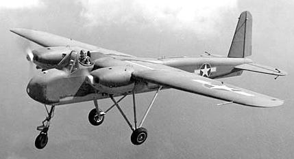 TDN-1 drone in manned flight, 1943