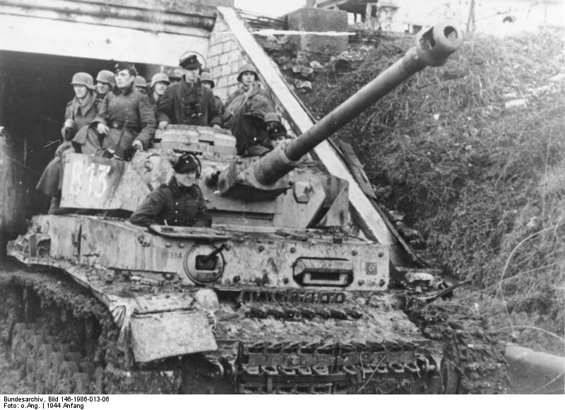 German Panzer IV tank, Nettuno, Italy, early 1944