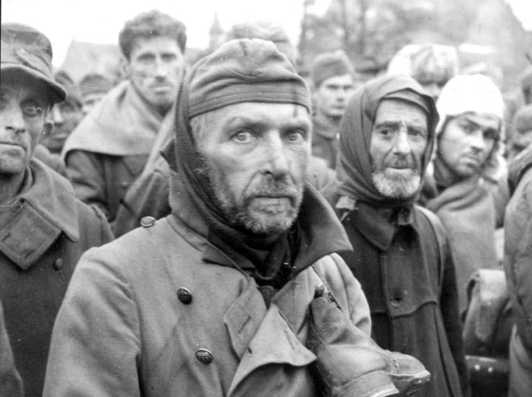 German prisoners captured by 1st Belorussian front, Berlin, Germany, 1945