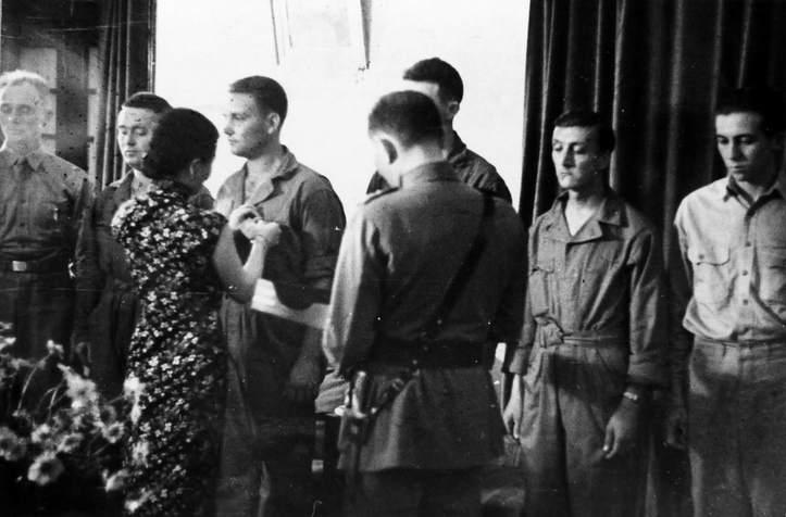 Song Meiling awarding Doolittle Raiders, Chongqing, China, 29 Jun 1942
