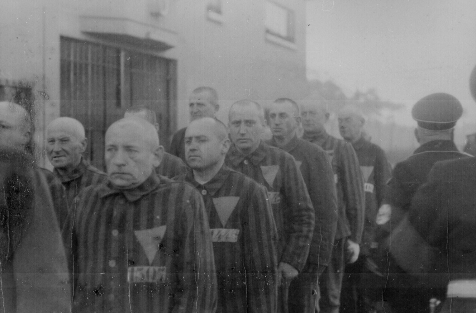 Prisoners in the concentration camp at Sachsenhausen, Germany, 19 Dec 1938