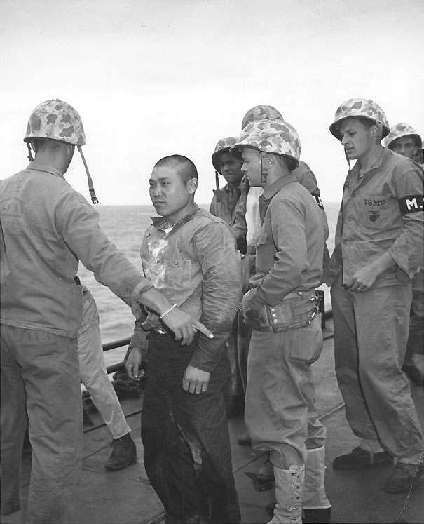 Japanese POW taken at Iwo Jima, Mar 1945