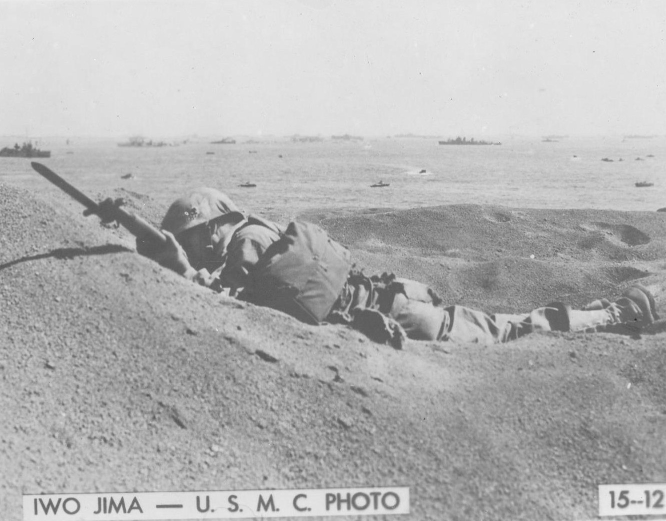 Killed US Marine on Iwo Jima, Japan, Feb 1945