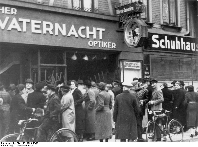 Destroyed Jewish shop in Magdeburg, Germany, 9 Nov 1938, photo 5 of 7
