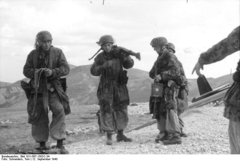 German airborne troops at Gran Sasso, Italy, 12 Sep 1943