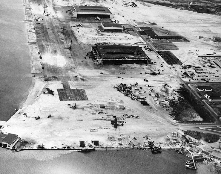 Aerial view of Naval Air Station Kaneohe, Oahu, US Territory of Hawaii, 9 Dec 1941, photo 1 of 2