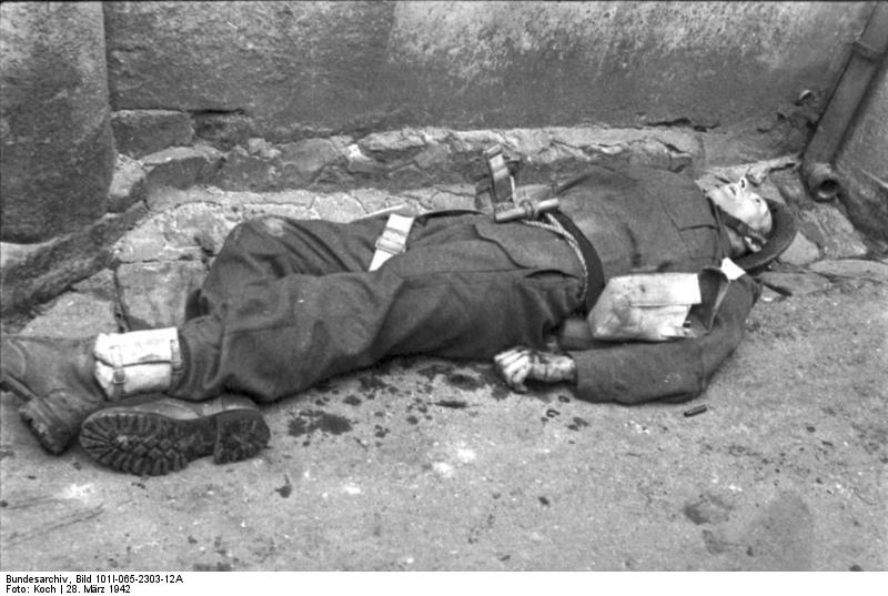 Killed British commando, Saint-Nazaire, France, 28 Mar 1942