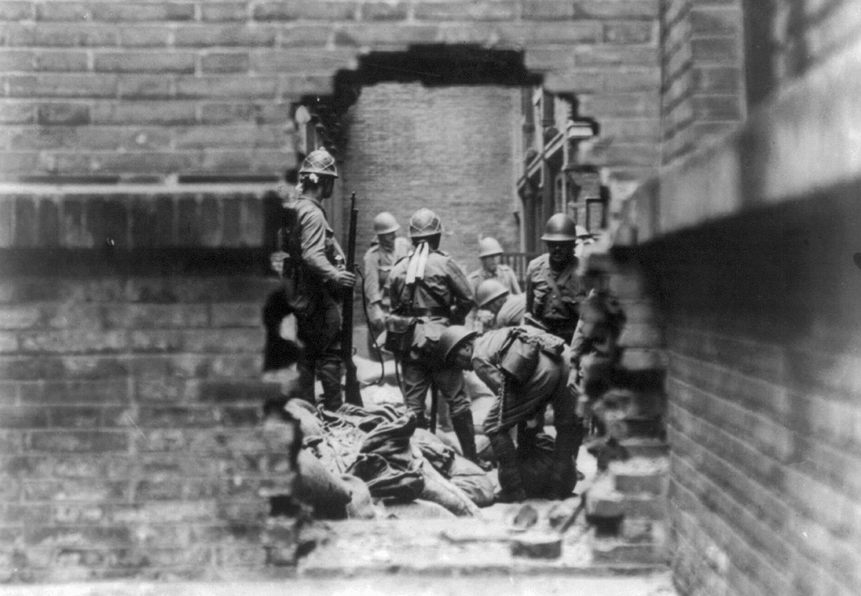 Japanese soldiers in Shanghai, China, Aug-Nov 1937