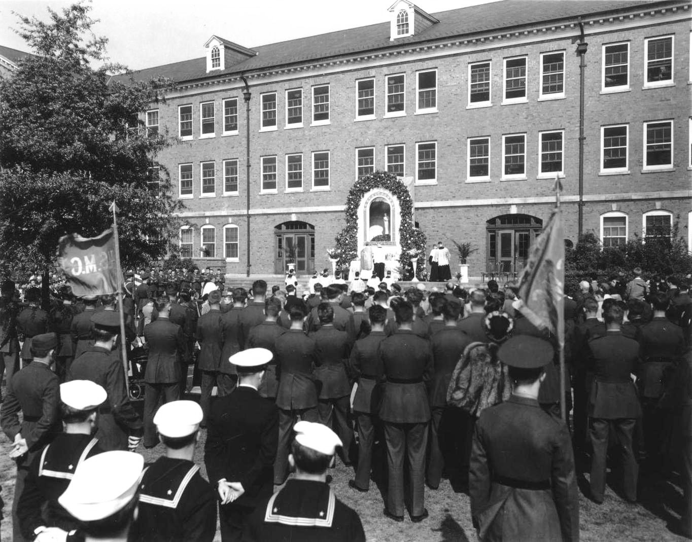 Mother's Day religious service, Marine Corps Base Quantico, Virginia, United States, 9 May 1943