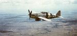 P-47D Thunderbolt of the 201st Fighter Squadron based in the Philippines and staffed by pilots from the Mexican Air Force, 1945.