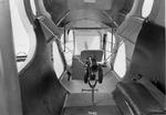 Interior view of the ventral gun position of a TBM Avenger, 1942